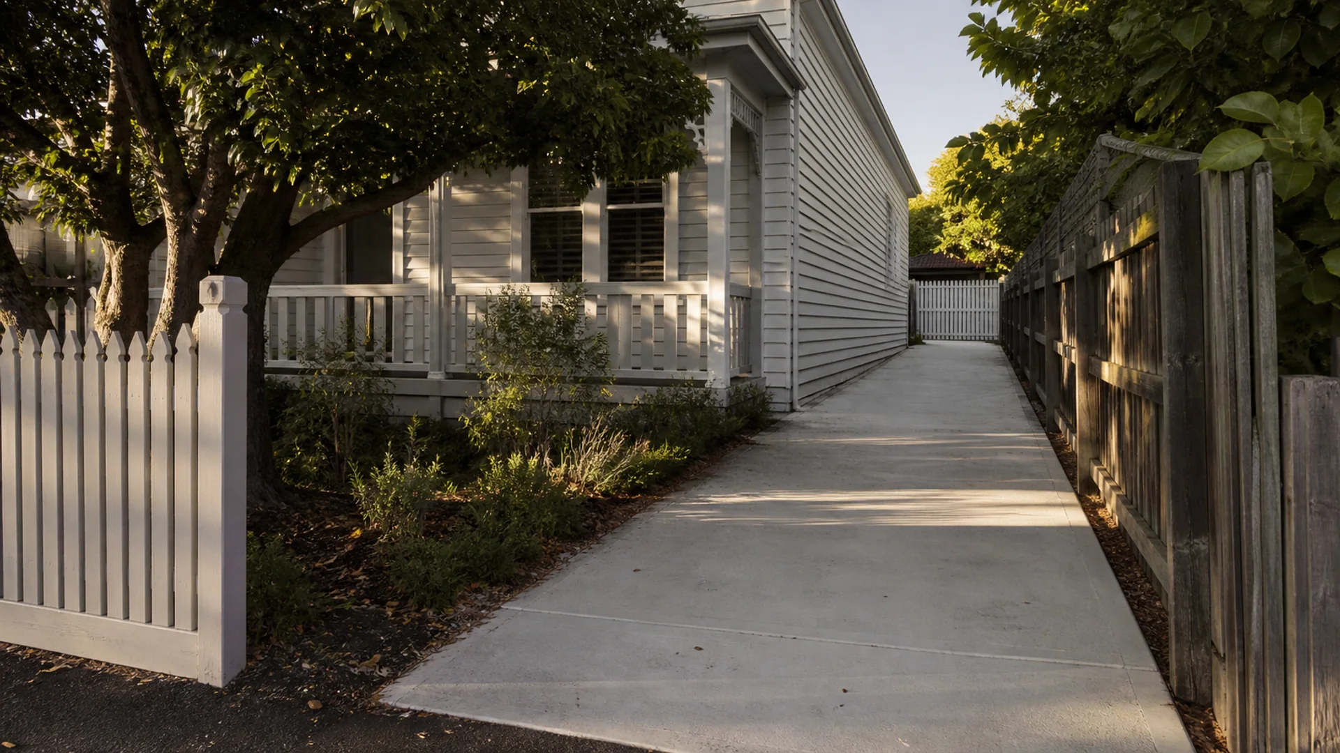 Completed concrete driveway serving Beerwah, Queensland