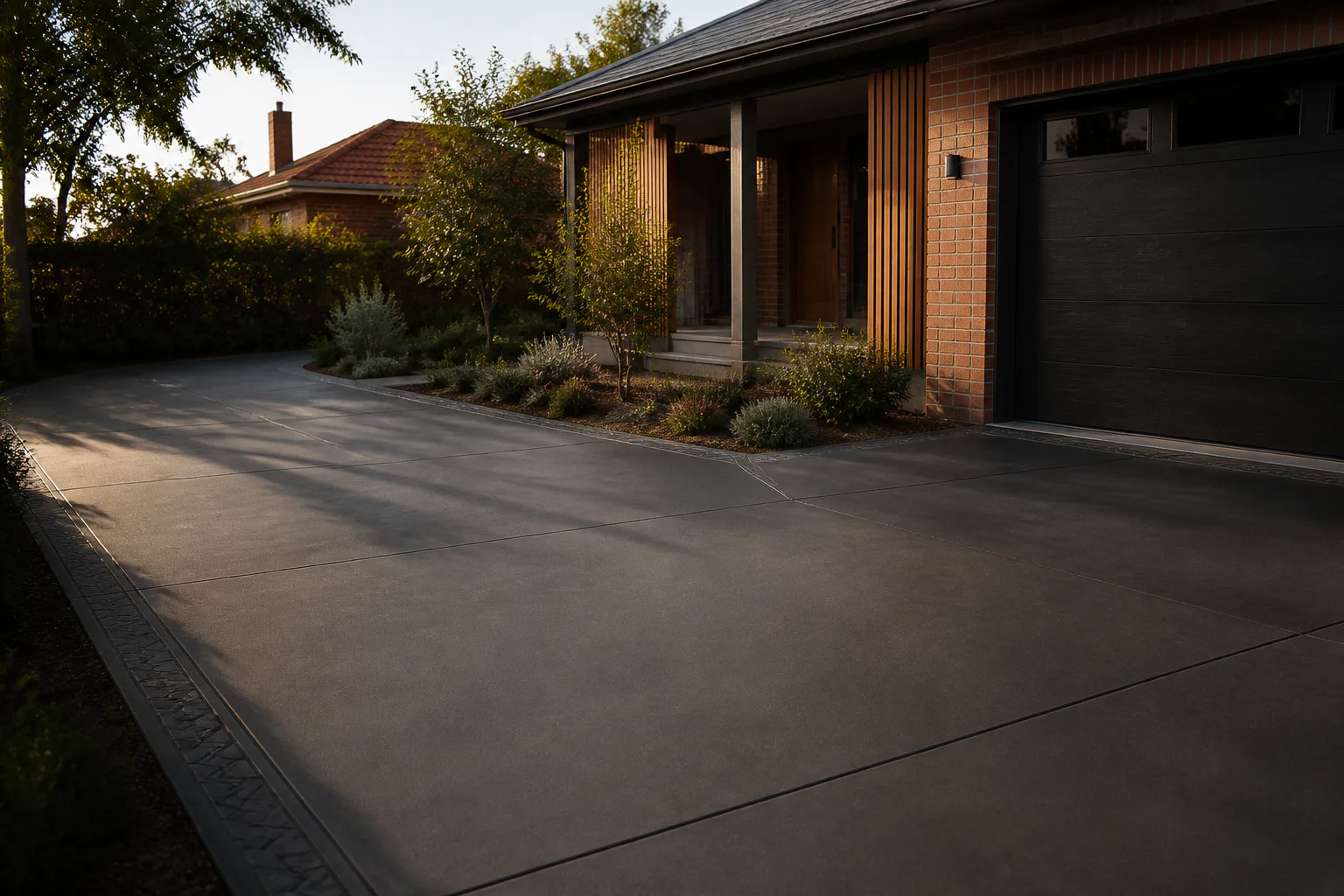 Finished concrete surface detail
