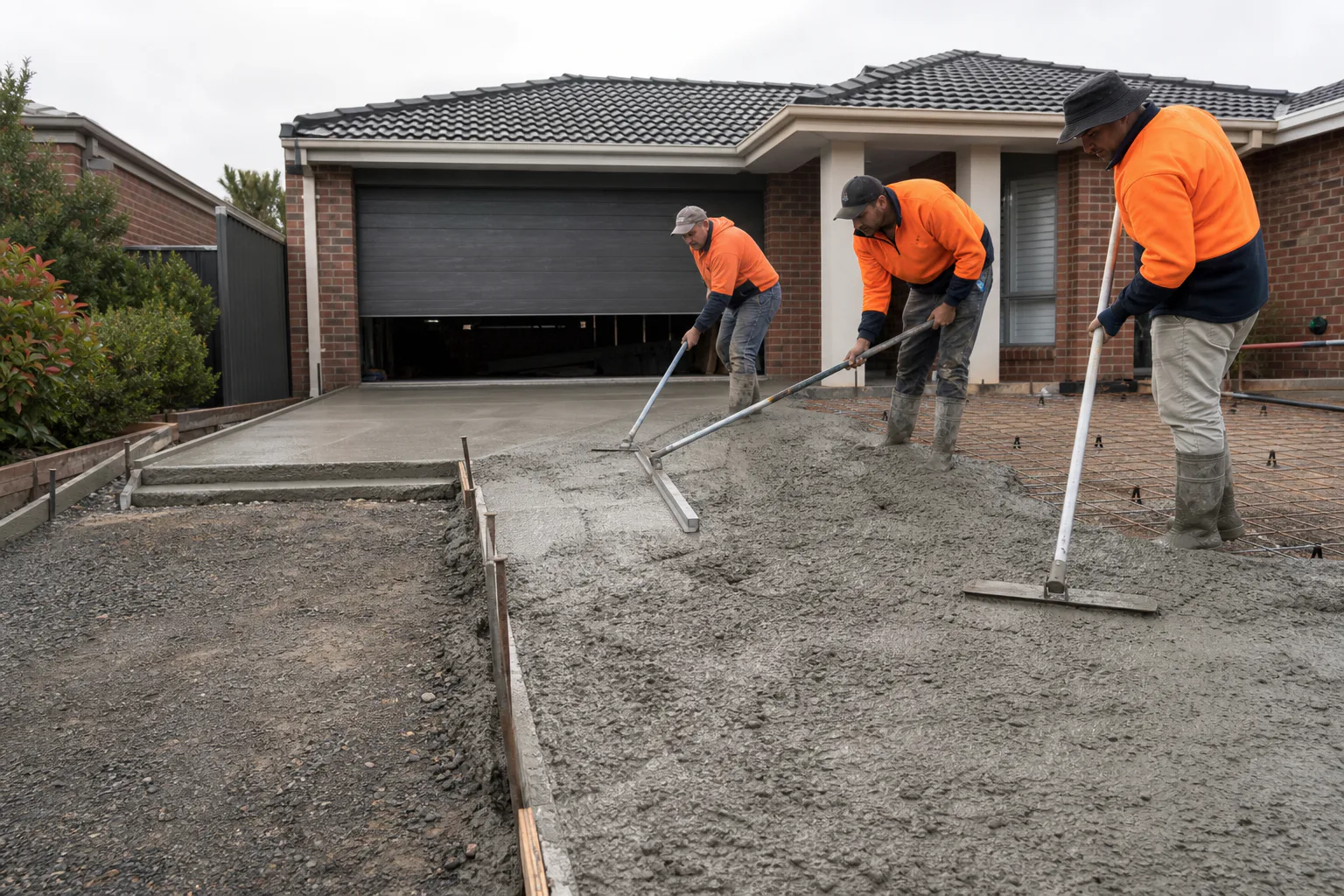 Finished concrete surface detail