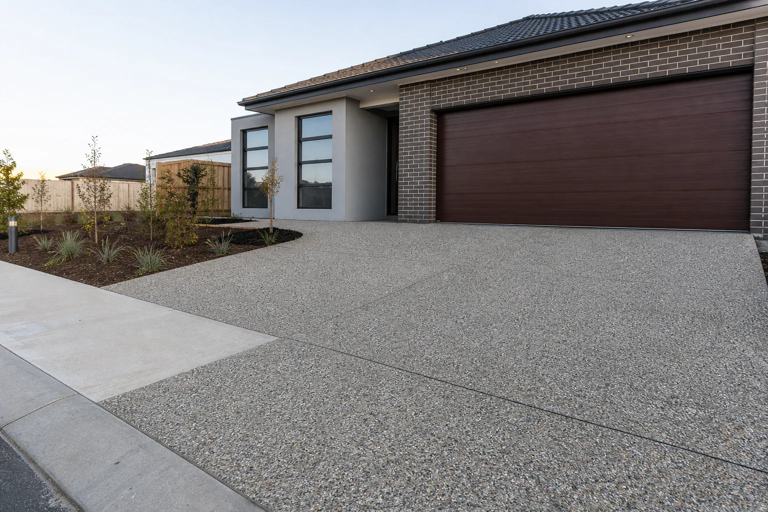 Finished concrete surface detail