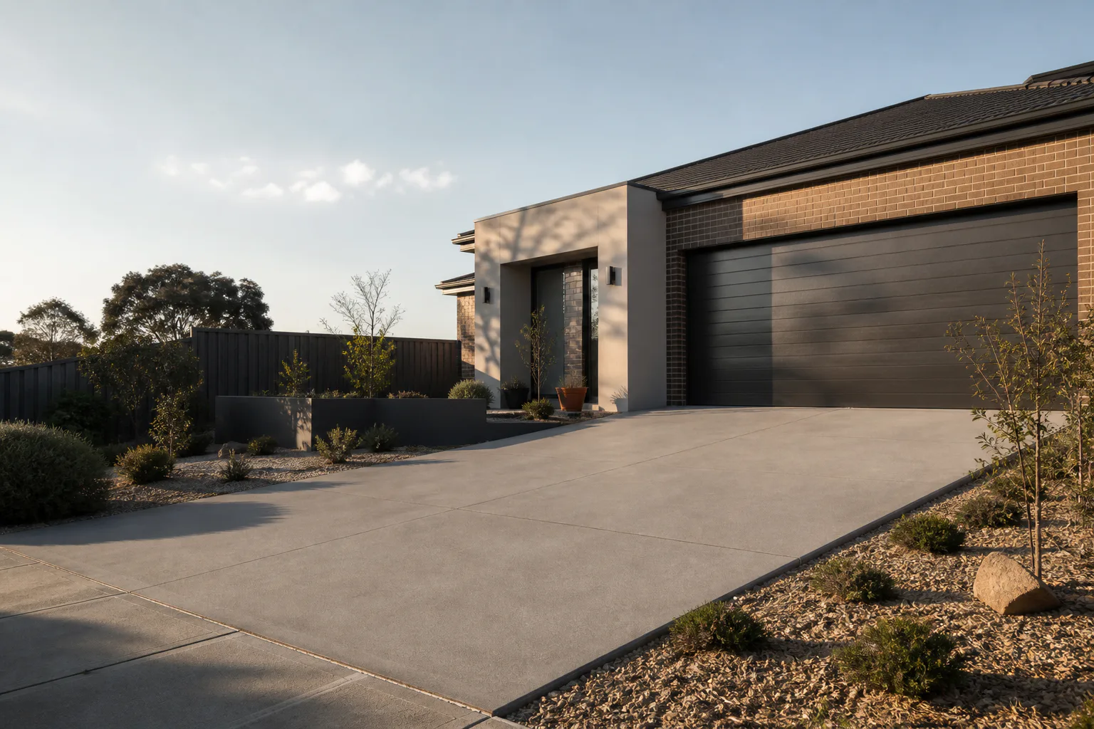 Finished concrete surface detail