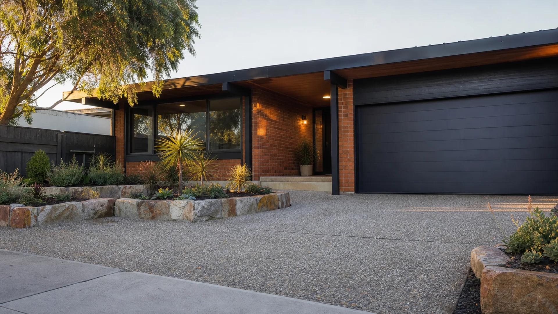 Completed concrete driveway serving Nambour, Queensland
