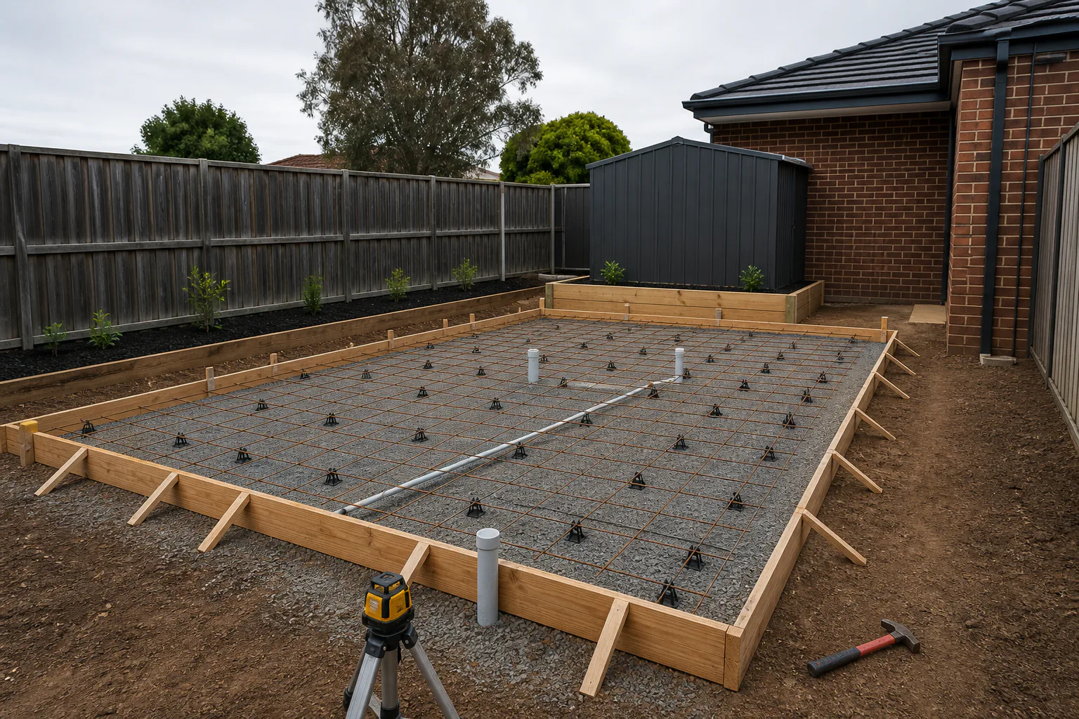 Finished concrete surface detail